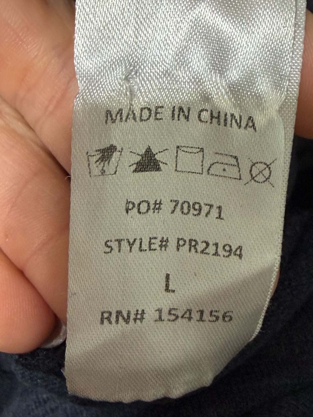 Mod Ref Women's Navy Knit Button-Front Henley Sho… - image 4